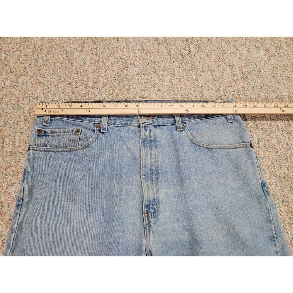 Levis 505 Jeans Mens 38x30 Light Wash Regular Fit‎ Straight Leg Cotton Pants Y2K